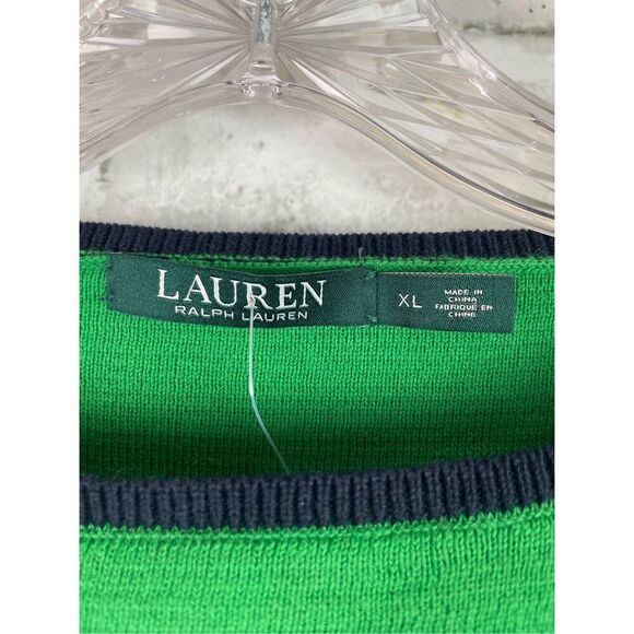 LAUREN Ralph Lauren 2 Piece Suit Navy and Green Stripe Size XL  - Picture 3 of 5